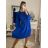 Šaty s kabelkou dlhý rukáv dámske (M/L ONE SIZE) TALIANSKA MóDA IM422BETY/DR
