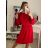 Šaty s kabelkou dlhý rukáv dámske (M/L ONE SIZE) TALIANSKA MóDA IM422BETY/DR