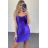 Šaty elegantné na ramienka dámske (S/M ONE SIZE) TALIANSKA MÓDA IMPBB22C25330