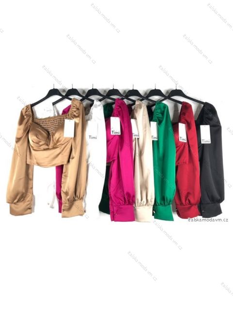 Top dlhý rukáv dámske (S/M ONE SIZE) TALIANSKA MÓDA IMPBB22C17258