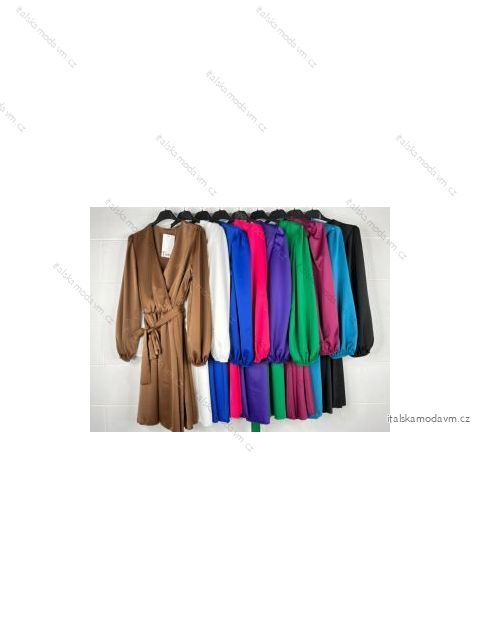 Šaty dlhý rukáv dámske (S/M ONE SIZE) TALIANSKA MÓDA IMPBB22A2926