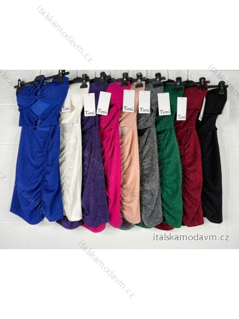 Šaty elegantné bez rukávov dámske (S/M ONE SIZE) TALIANSKA MÓDA IMPBB22A11099