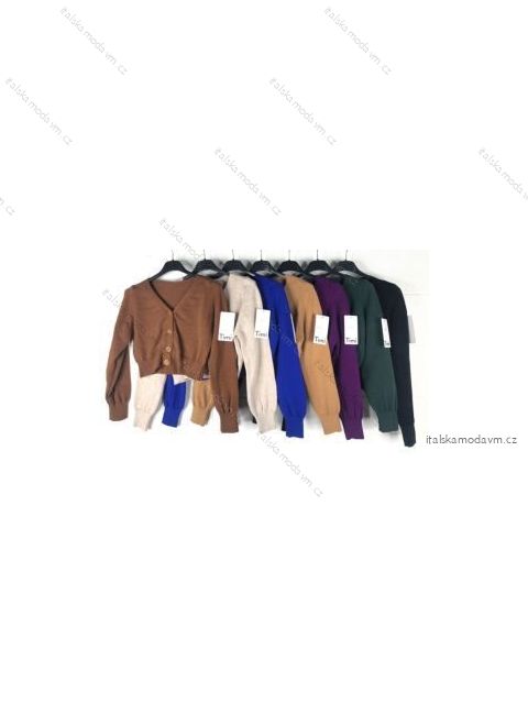 Sveter dlhý rukáv dámske (S/M ONE SIZE) TALIANSKA MÓDA IMPBB22Y22786