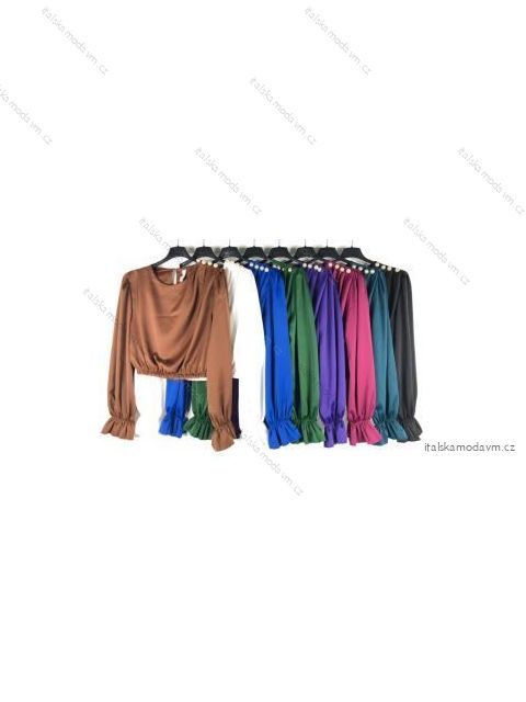 Tunika/halenka dlouhý rukáv dámské (S/M ONE SIZE) ITALSKÁ MÓDA IMPBB22S3513