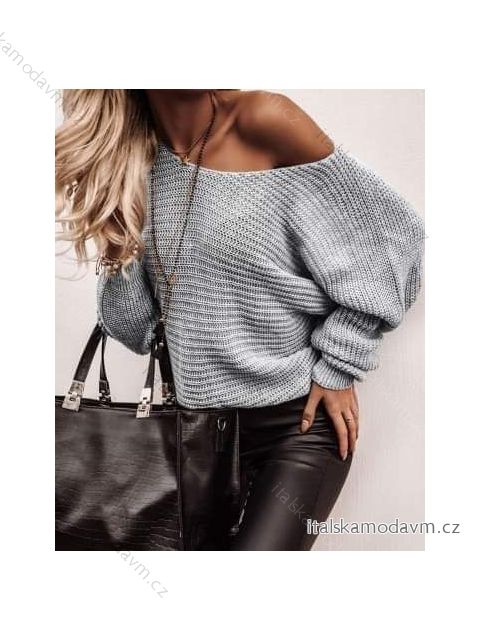 Svetr pletený dlouhý netopýří rukáv dámský (UNI S-L) TURECKÁ MÓDA TM922STAR