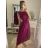 Šaty letní bez rukávu dámské (S/M ONE SIZE) ITALSKÁ MÓDA IMPLM221429/DR Modrá královská S/M