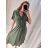 Šaty košeľové krátky rukáv dámske (S/M ONE SIZE) TALIANSKA MÓDA IMPSH22L52267