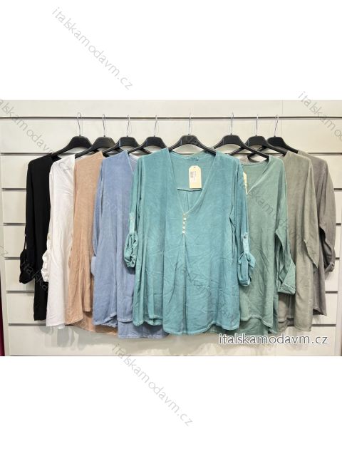 Tunika dlouhý rukáv dámská (S/M ONE SIZE) ITALSKÁ MÓDA IMPSH2222371