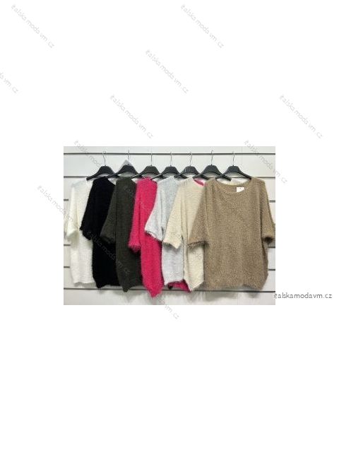 Svetr krátký rukáv dámská (S/M ONE SIZE) ITALSKÁ MÓDA IMPSH222156