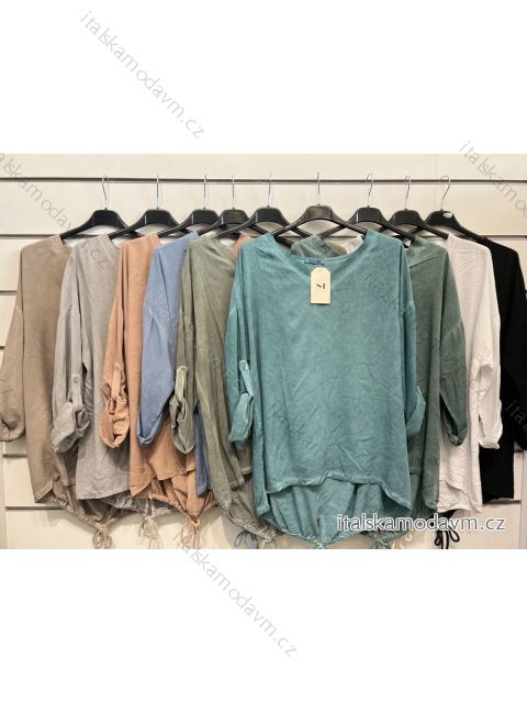 Tunika dlouhý rukáv dámská (S/M ONE SIZE) ITALSKÁ MÓDA IMPSH2222347