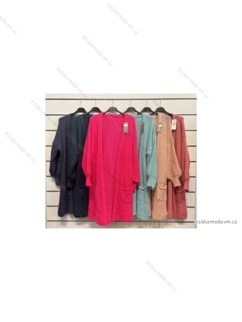 Svetr/cardigan dlouhý rukáv dámská (S/M ONE SIZE) ITALSKÁ MÓDA IMPSH226771