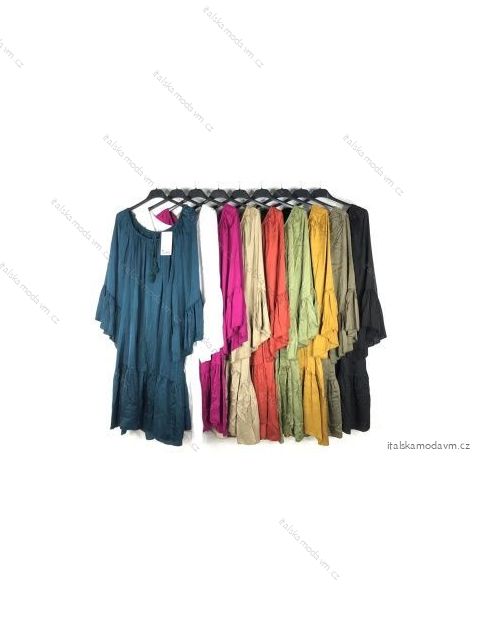 Šaty dlhý rukáv dámske (S/M ONE SIZE) TALIANSKA MÓDA IMPBB22F12344raso