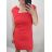 Šaty elegantní společenské dámské (XL-4XL) ITALSKá MóDA IM922DRESSRED/DR XL červená