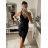 Šaty elegantné mini na ramienka dámske (S/M ONE SIZE) TALIANSKA MÓDA IM322105 korálová