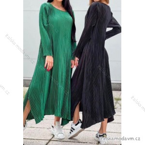 Šaty dlhé oversize dlhý rukáv dámske (S/M/L ONE SIZE) TALIANSKA MÓDA IMM22UN8175