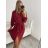 Šaty elegantné košeľové dlhý rukáv dámske (S/M/L ONE SIZE) TALIANSKA MóDA IM4221050