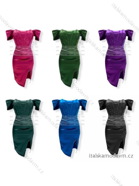 Šaty elegantný carmen dámske (S/M ONE SIZE) TALIANSKA MÓDA IMPHD2223338-1