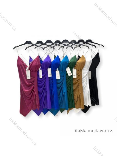 Šaty elegantní na ramínka dámské (S/M ONE SIZE) ITALSKÁ MÓDA IMPHD2221043