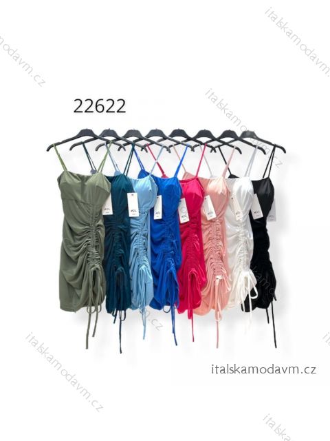 Šaty sexy mini na ramienka dámske (S/M ONE SIZE) TALIANSKA MÓDA IMPHD2222622-1