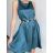 Šaty letní bez rukávu dámské (S/M ONE SIZE) ITALSKÁ MÓDA IMPBB22F11795