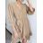 Šaty letní dlouhý rukáv dámské (S/M ONE SIZE) ITALSKÁ MÓDA IMPBB22F11324