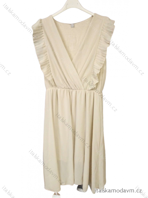 Šaty letné bez rukávov dámske (S/M ONE SIZE) TALIANSKA MÓDA IMPLM2223461/DR