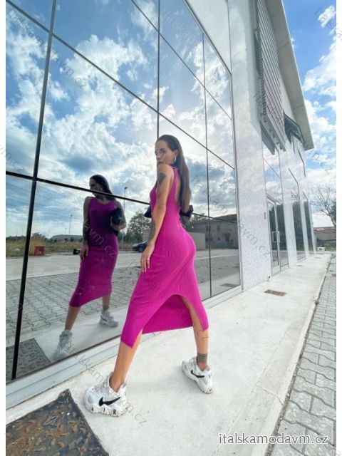 Šaty bez rukávu dámske (S/M ONE SIZE) TALIANSKA MÓDA IMPBB22Y22808