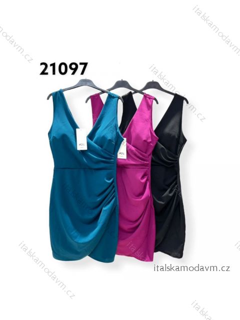 Šaty elegantné na ramienka dámske (S/M ONE SIZE) TALIANSKA MÓDA IMPHD2221097