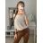 Sveter tenký oversize s mašlí dlhý rukáv dámsky (M/L ONE SIZE) TALIANSKA MÓDA IM422910/DR smotanová M / L