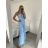 Overal dlouhý letní variabilní zavazování icecool dámské (S/M ONE SIZE) ITALSKÁ MÓDA IMM22377/DR starorůžová