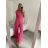 Overal dlouhý letní variabilní zavazování icecool dámské (S/M ONE SIZE) ITALSKÁ MÓDA IMM22377/DR starorůžová