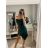 Šaty elegantní carmen krátké bez rukávu dámské (S/M ONE SIZE) ITALSKá MóDA IM322308/DR třešňová