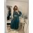 Šaty s páskem dlouhý rukáv dámské (S/M/L ONE SIZE) ITALSKÁ MÓDA IMWA223453