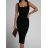 Šaty dlhé riadkované na ramienka dámske (S/M/L ONE SIZE) TALIANSKA MÓDA IMWG221734/DR S/M khaki