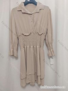 Šaty elegantné košeľové dlhý rukáv dámske (S / M ONE SIZE) TALIANSKÁ MÓDA IMWD21998