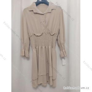 Šaty elegantné košeľové dlhý rukáv dámske (S / M ONE SIZE) TALIANSKÁ MÓDA IMWD21998