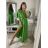 Šaty společenské elegantní letní krátký rukáv dámské (S/M ONE SIZE) ITALSKÁ MÓDA IMPSH22L52150