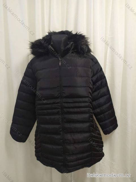 Bunda s kapucí dámská nadrozměr (4XL-8XL) BESS222251 Černá 8XL