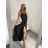 Šaty elegantné spoločenské dlhé na ramienka dámske (S/M ONE SIZE) TALIANSKA MóDA IMM22LS38095