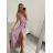 Šaty elegantné spoločenské dlhé na ramienka dámske (S/M ONE SIZE) TALIANSKA MóDA IMM22LS38095