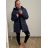 Bunda s kapucňou dámska nadrozmer (4XL-8XL) BESS222251 tmavě modrá