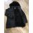 Bunda s kapucňou dámska nadrozmer (4XL-8XL) BESS222251 čierna 4XL