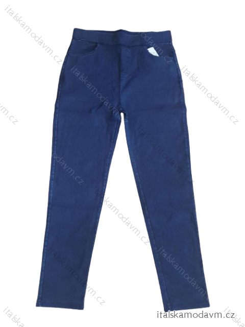 Kalhoty džegíny elastické dámské nadrozměrné (L/XL-4XL/5XL) SAL SMILING SAL22AM3006/DR modrá 2XL/3XL