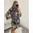 Šaty košilové oversize dlouhý rukáv dámské (S/M/L ONE SIZE) ITALSKÁ MÓDA IMWGS223367/DR S/M zelená světlá