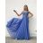 Šaty dlouhé elegantní společenské letní na ramínka dámské (S/M ONE SIZE) ITALSKÁ MÓDA IMPSH2260012