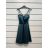 Šaty elegantné na ramienka dámske (S/M ONE SIZE) TALIANSKA MÓDA IMPSH226451