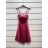Šaty elegantné na ramienka dámske (S/M ONE SIZE) TALIANSKA MÓDA IMPSH226451