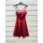Šaty elegantné na ramienka dámske (S/M ONE SIZE) TALIANSKA MÓDA IMPSH226451