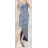 Šaty dlhé elegantné spoločenské na ramienka dámske (S/M ONE SIZE) TALIANSKA MÓDA IMPBB22C25698
