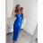 Šaty letné dlhé na ramienka dámske (S/M ONE SIZE) TALIANSKA MÓDA IMPBB22B23820 ružová S/M